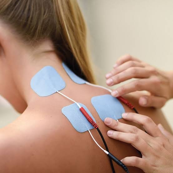 Electrotherapy treatment with TENS electrodes